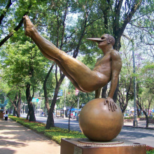 Outdoor decoration sport art statue nude japanese male man figure sculpture